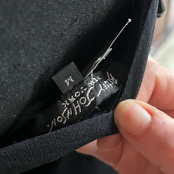 Vintage 90s betsey johnson black velvet beaded slip dress size medium - Picture 4 of 4